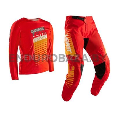 Комплект мотоджерси/мотоштаны подростковый Leatt 3.5 Jr Ride Kit (красный, S)
