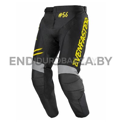Штаны EVEN FASTER (EF56) Base (черный/желтый, 36)