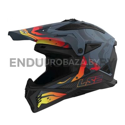 Шлем LS2 MX708 FAST II WASH MATT DARK GREY-06 (XS)