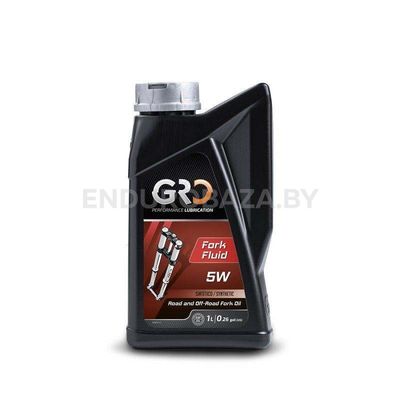 Масло вилочное GRO FORK FLUID SAE 5W, 100% Synthetic, 1л