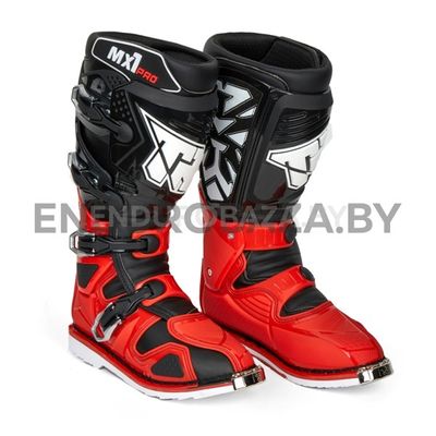 Мотоботы TIGER MX 1 Pro (черный/красный, 41)