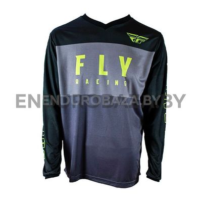 Джерси FLY RACING F-16 REFRESH (черный/серый, S)