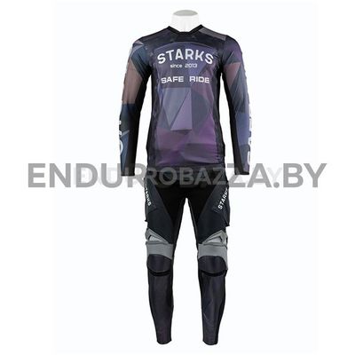 Комплект штаны + джерси STARKS Enduro PRO 2.0 Forest WOMEN (фиолетовый) (M/28)