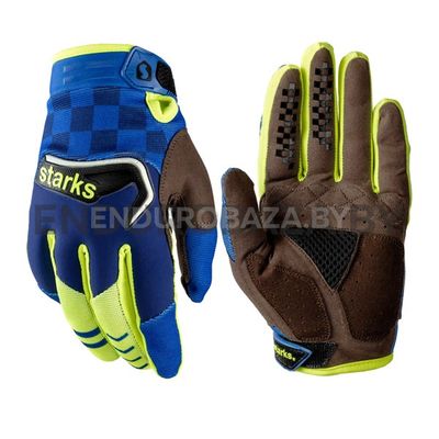 Перчатки для кросса STARKS Phoenix V3 (синий/Hi-Viz) (XL)