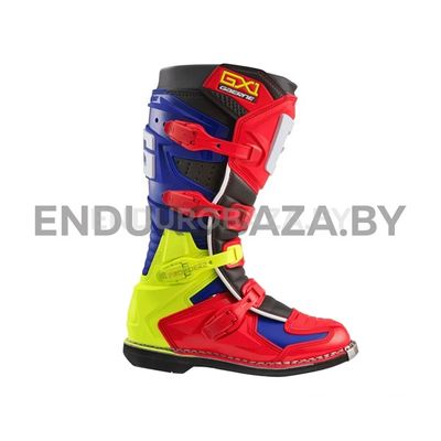 Мотоботы Gaerne GX-1 Goodyear (красный/синий/черный/желтый, 41)