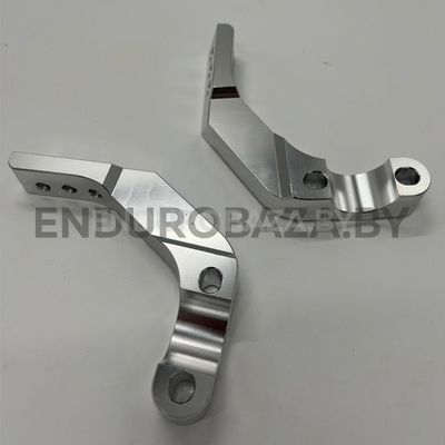 Кронштейны крепления защиты рук (к траверсе) CNC (серебро)