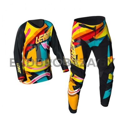 Комплект мотоджерси/мотоштаны Leatt JUNIOR Ride Kit (Carnival, M)