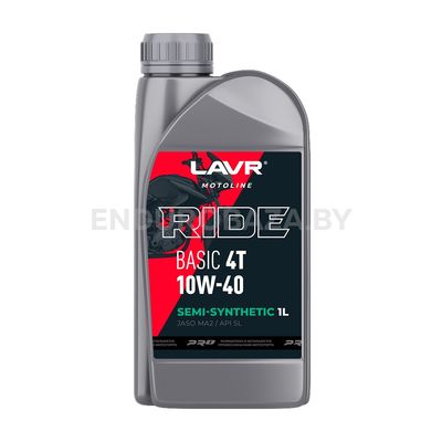 Масло моторное LAVR MOTO RIDE BASIC 4T 10W40, 1L