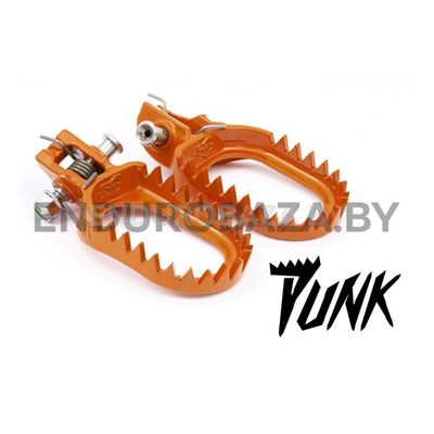 Подножки стальные оранжевые S3 Punk KTM 17- / Husqvarna 17-