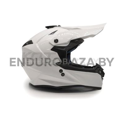 Шлем кроссовый ROCKOT RM-217 Cloud GL (M) (белый глянцевый однотонный)
