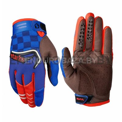 Перчатки для кросса STARKS Phoenix V3 (Синий/Красный) (XL)